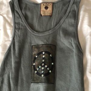 KBD bling peace tank large